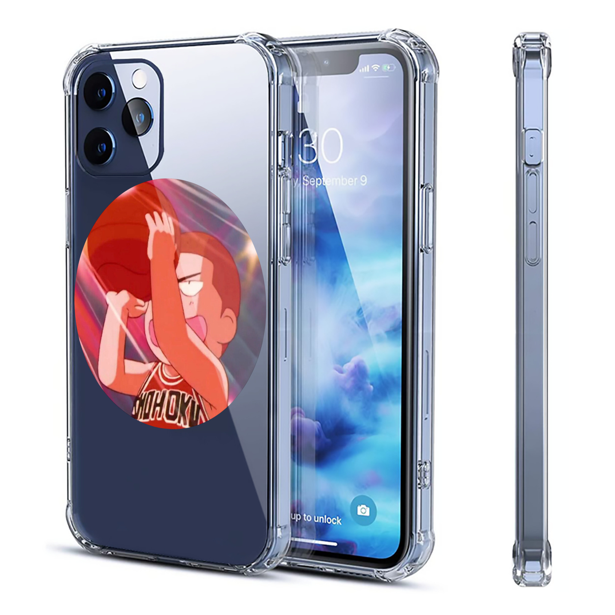 （画像用） SLAM DUNK／スラムダンク 【iPhone 12シリーズ対応】透明スマホケース（クリアソフトケース）